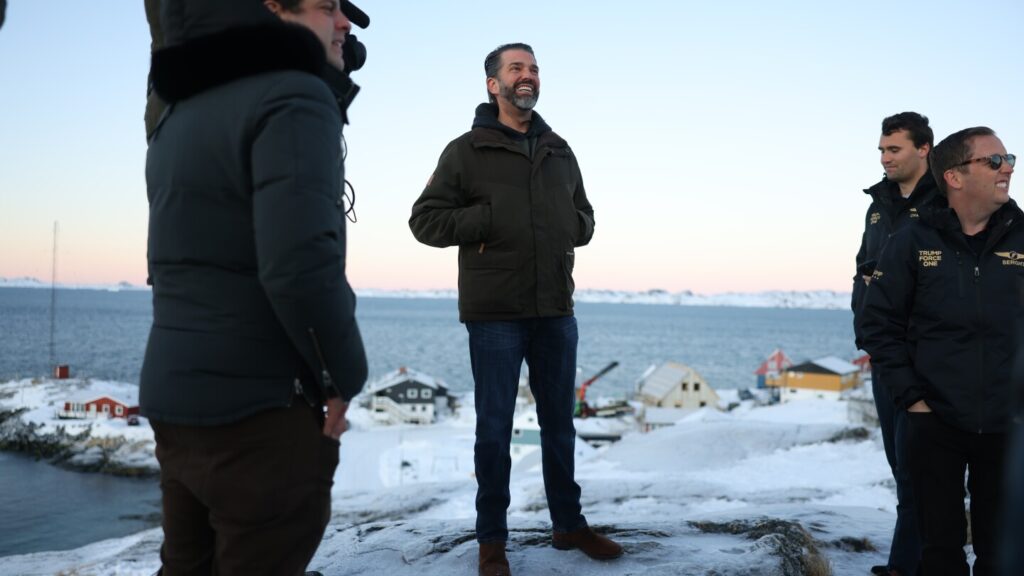 Donald Trump Jr. arrives in Greenland with a message from his dad: ‘We’re going to treat you well’