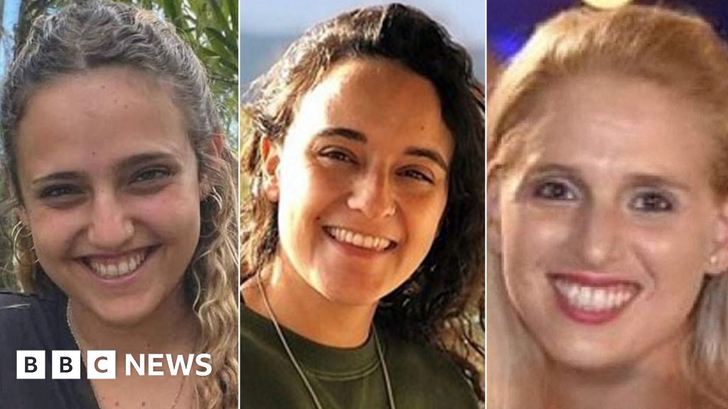 Who are the three Israeli hostages released by Hamas?