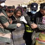 Tents arrive for survivors of earthquake in high-altitude, wintry Tibet that killed 126